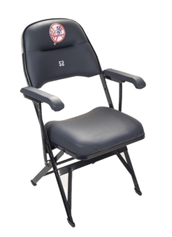 2013 CC Sabathia Game Used Yankees Clubhouse Chair From Mariano Riveras Last Game Signed By Rivera (Steiner)
